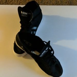 Men's Black High Top Adidas Sneakers 10 1/2